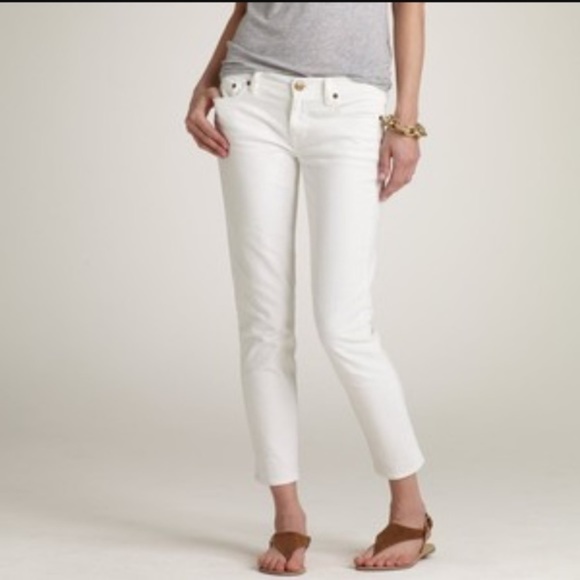 J. Crew Denim - J. Crew toothpick ankle jeans White sz 26